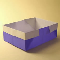 最简单纸盒的折法图解 收纳、装垃圾都用它！