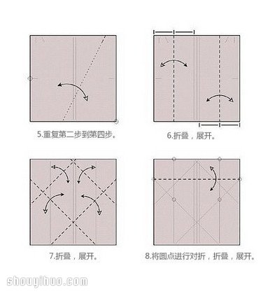 心形盒子的折法图解 折纸心形纸盒子叠法