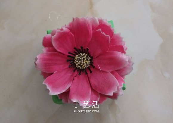 正方形礼品盒的折法 带花朵礼品盒折纸图解