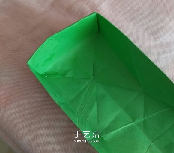 正方形礼品盒的折法 带花朵礼品盒折纸图解