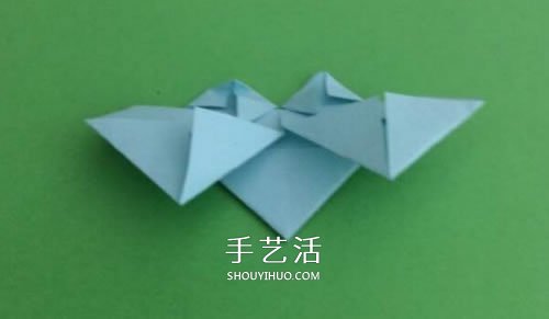 简单三角形纸盒的折法 带爱心锁的纸盒子折纸