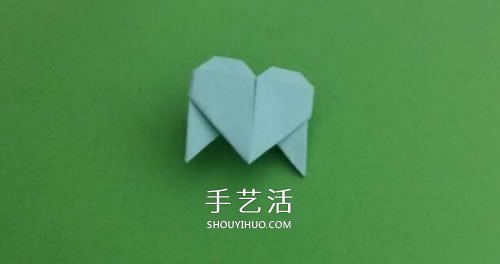 简单三角形纸盒的折法 带爱心锁的纸盒子折纸