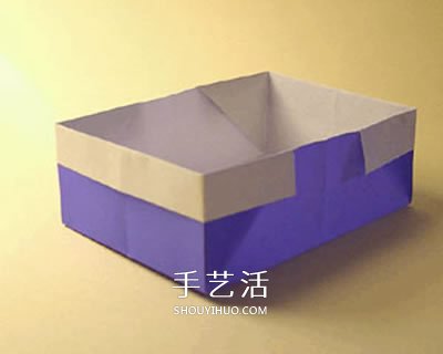 简易方形纸盒子的折叠方法 可以当做垃圾盒用
