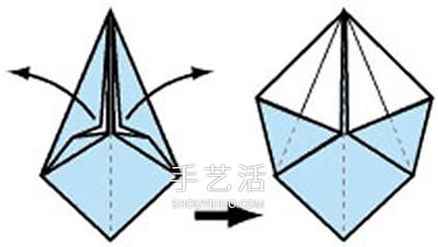 花朵收纳盒怎么折图解 简易漂亮纸盒的折法