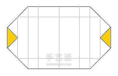 手工折方形盒子的方法 正方形纸盒折纸图解