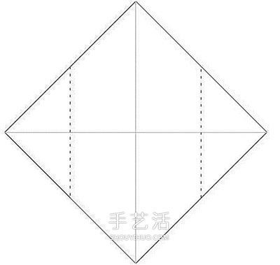 手工折方形盒子的方法 正方形纸盒折纸图解