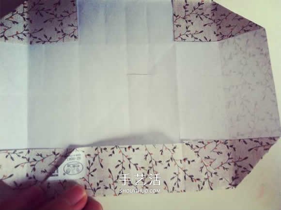 方形分格纸盒的折法图解 带分隔盒子折纸步骤