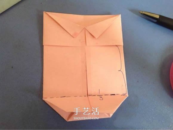 有创意纸盒/纸篮折纸图解 衬衫领带很可爱！