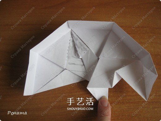 情人节八角盒子的折法 漂亮情人节礼品盒折纸
