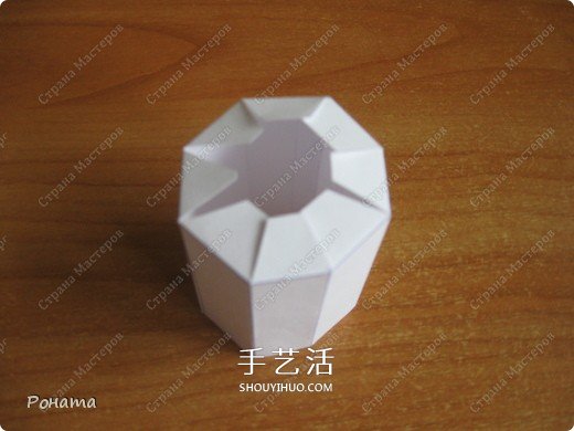 情人节八角盒子的折法 漂亮情人节礼品盒折纸