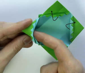 四角垃圾盒怎么叠图解 折纸漂亮垃圾盒步骤图