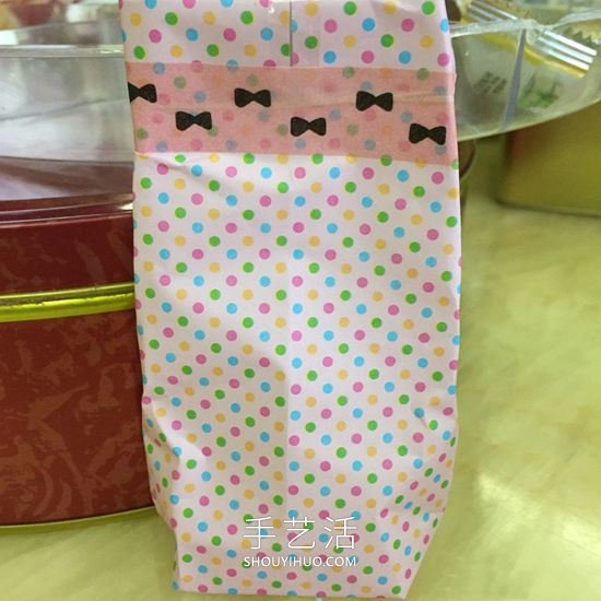 自制礼物袋的折纸方法图解教程