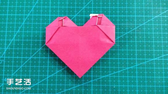 LOVE心形折纸图解教程 情人节LOVE爱心折法