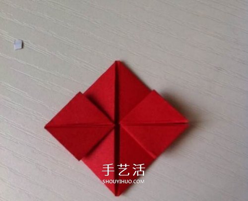 情人节创意折纸 爱的“心花怒放”折纸图解