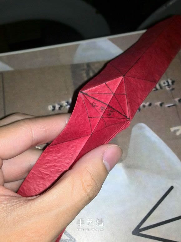 六翼炽天使之心的折纸方法图解 超多详细步骤！