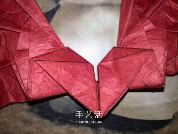 六翼炽天使之心的折纸方法图解 超多详细步骤！