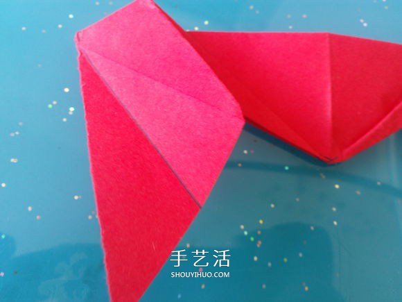 自带翅膀会飞的心 手工折爱心翅膀的折法图解