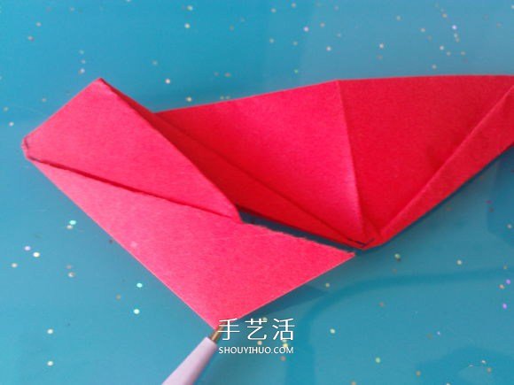 自带翅膀会飞的心 手工折爱心翅膀的折法图解