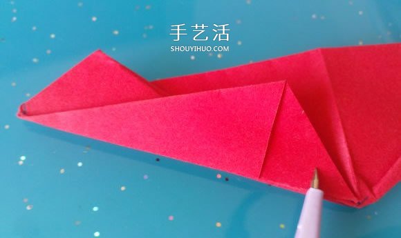 自带翅膀会飞的心 手工折爱心翅膀的折法图解