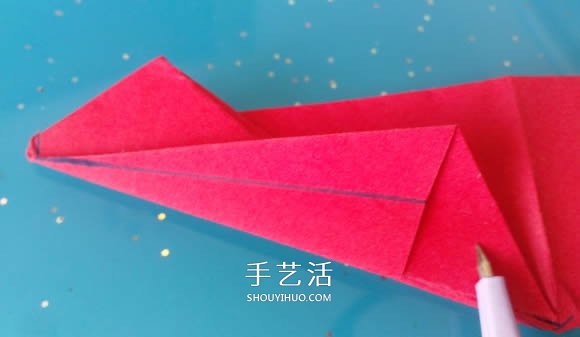 自带翅膀会飞的心 手工折爱心翅膀的折法图解