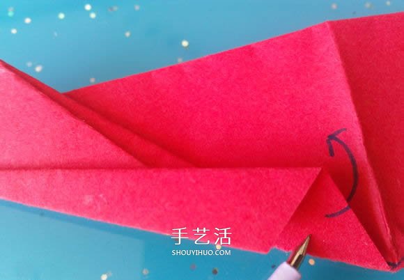 自带翅膀会飞的心 手工折爱心翅膀的折法图解