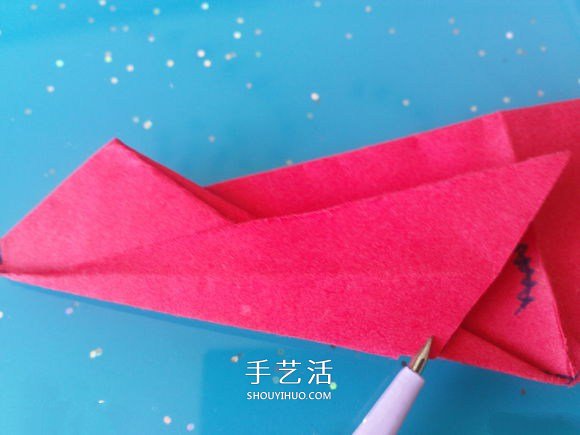 自带翅膀会飞的心 手工折爱心翅膀的折法图解