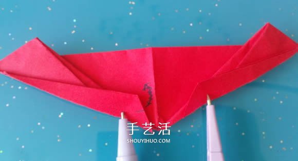 自带翅膀会飞的心 手工折爱心翅膀的折法图解