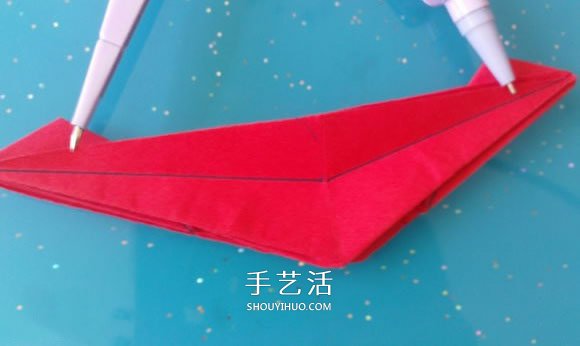 自带翅膀会飞的心 手工折爱心翅膀的折法图解
