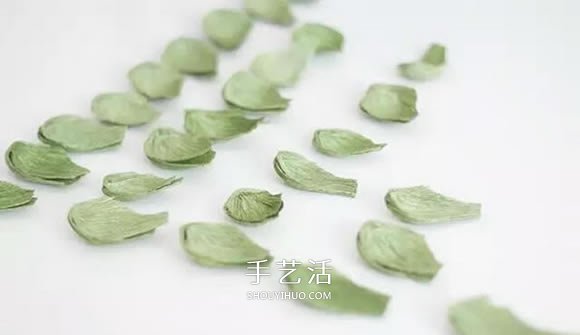 皱纹纸手工制作逼真多肉植物装饰摆件的方法