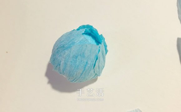 简单又漂亮的皱纹纸洋牡丹做法图解