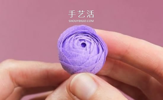 皱纹纸手工制作超美玫瑰花图解