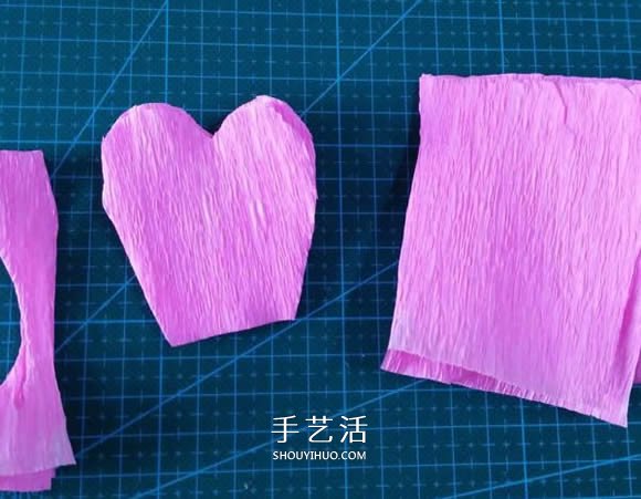 皱纹纸手工制作美丽纸花的做法图解