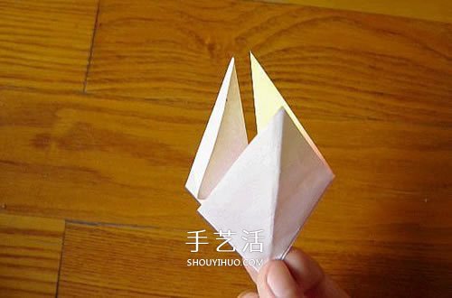 一张纸折百合花图解 简单又漂亮百合花折纸