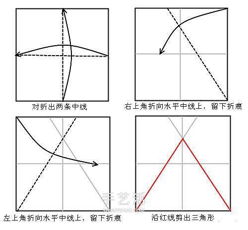 一张纸折百合花图解 简单又漂亮百合花折纸