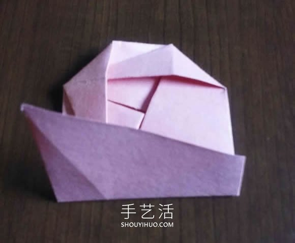 可以组合出复杂款！简单平面玫瑰花的折纸教程