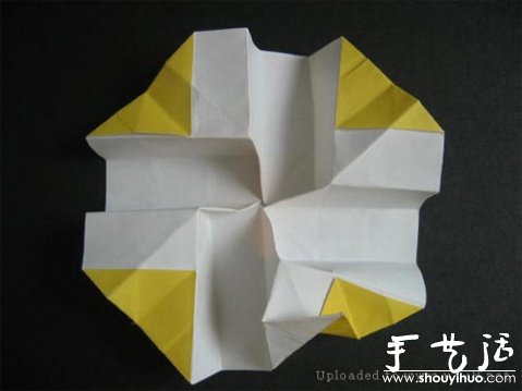 玫瑰折纸方法教程