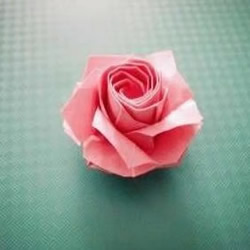 川崎玫瑰的折法，折川崎玫瑰的教程