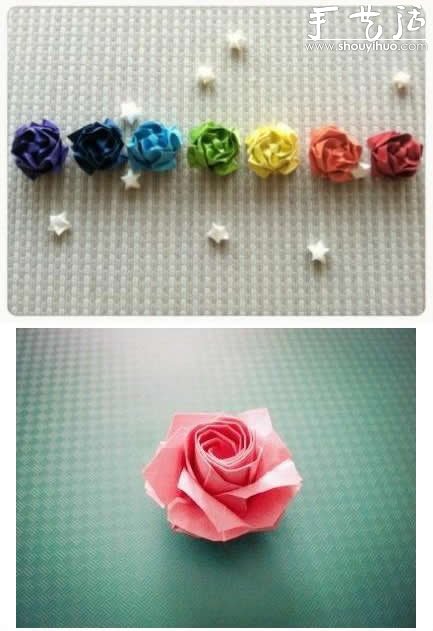 川崎玫瑰的折法，折川崎玫瑰的教程