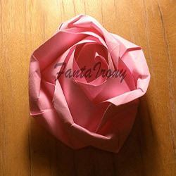 玫瑰花的折法简单易学 简单好看玫瑰花折纸