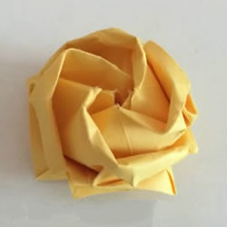 怎么折川崎玫瑰花图解 详细川崎玫瑰折纸过程