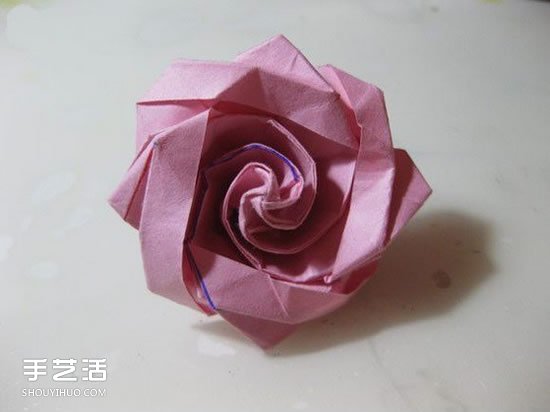 冰淇淋玫瑰的折法图解 手工折冰淇淋玫瑰步骤