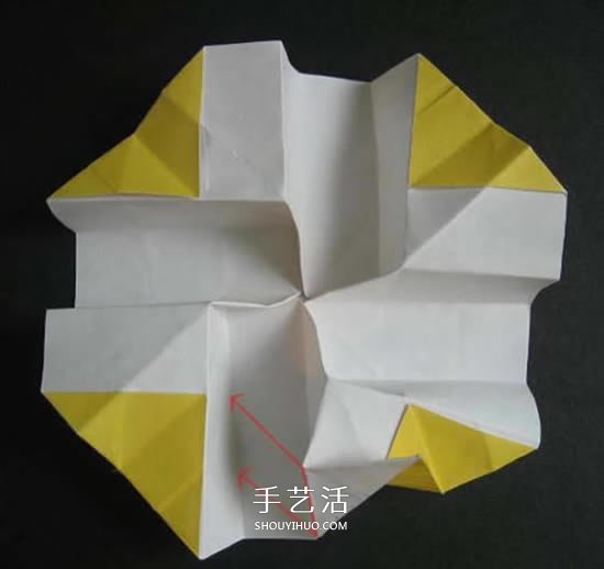 手工玫瑰花的折法图解 超详细折纸玫瑰步骤图