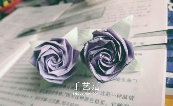 贝利尔玫瑰的折法图解 怎么折纸贝利尔玫瑰
