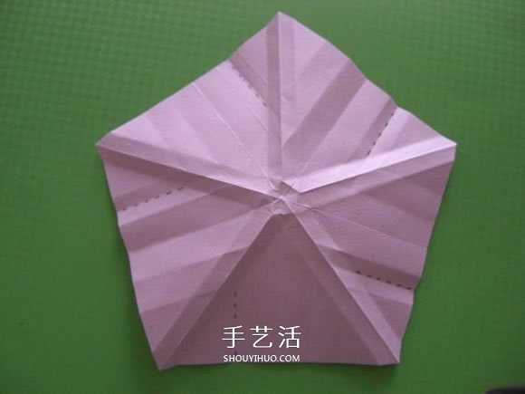 福山玫瑰折法图解教程 清晰大图福山玫瑰折纸