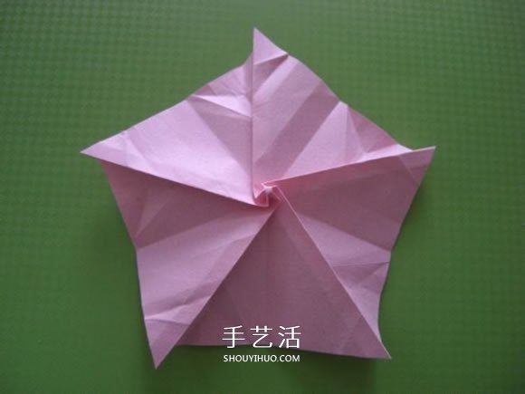福山玫瑰折法图解教程 清晰大图福山玫瑰折纸