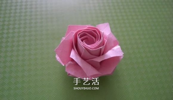 福山玫瑰折法图解教程 清晰大图福山玫瑰折纸