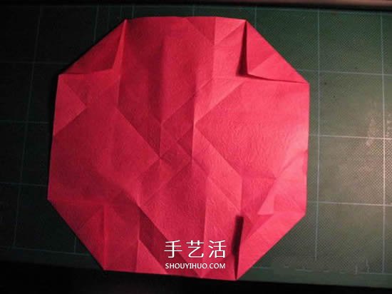 GG玫瑰花的折法图解 漂亮又详细玫瑰花折纸