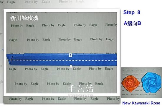 新川崎玫瑰的详细折法 怎么折新川崎玫瑰教程