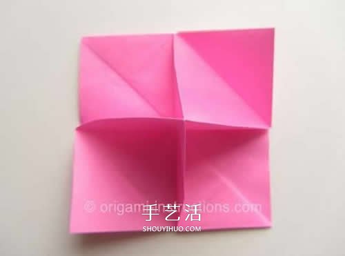 旋转玫瑰怎么折图解 手工旋转的玫瑰花折纸