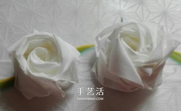 一张餐巾纸折玫瑰花 只需几分钟就可以搞定